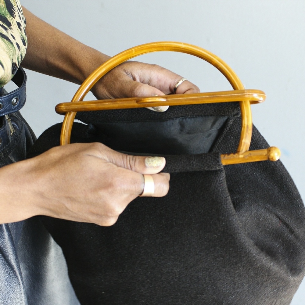 SOLD Unique Purse Bag Medium Size Cloth handbag